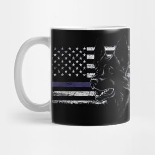 Bulldog american flag Mug